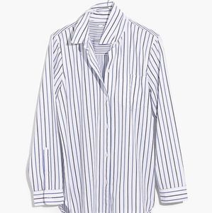 Madewell Classic Ex-Boyfriend Shirt in Stripe-Mix